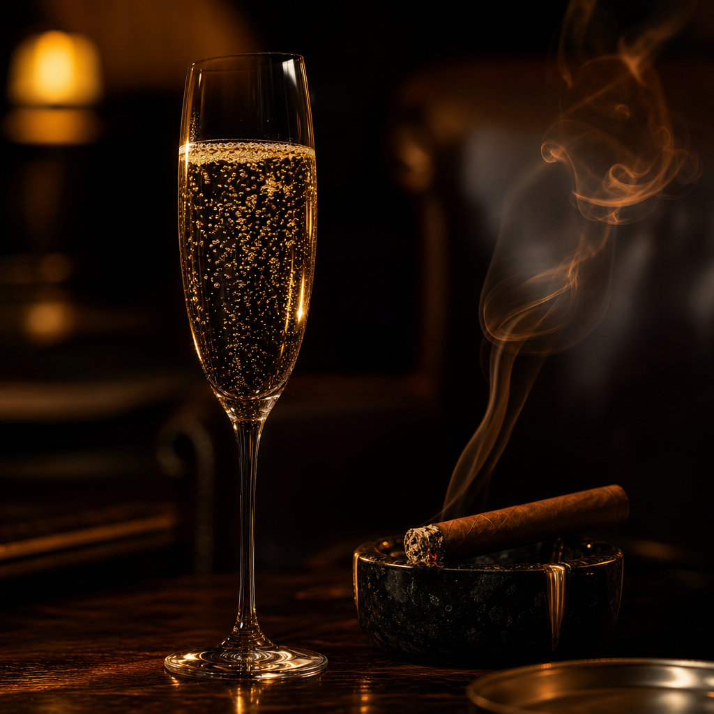 Champagne 年份 × 古巴雪茄配對深度：1996 / 2002 / 2008 / 2012 四大世紀年份與頂尖香檳廠牌的紳士氣泡哲學