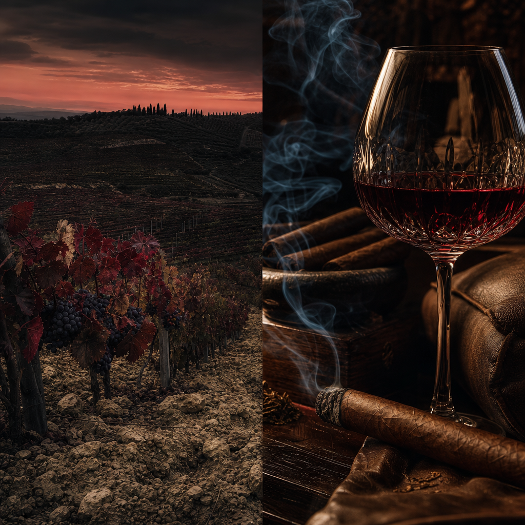 Chianti Classico 托斯卡尼餐酒：Sangiovese 酸櫻桃與皮革，搭配 Romeo y Julieta Short Churchill