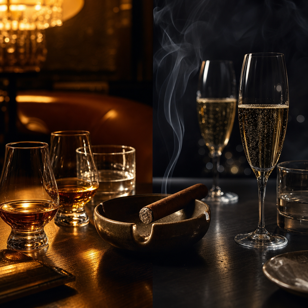 雪茄的酒精搭配指南：如何選擇合適的飲品提升品味