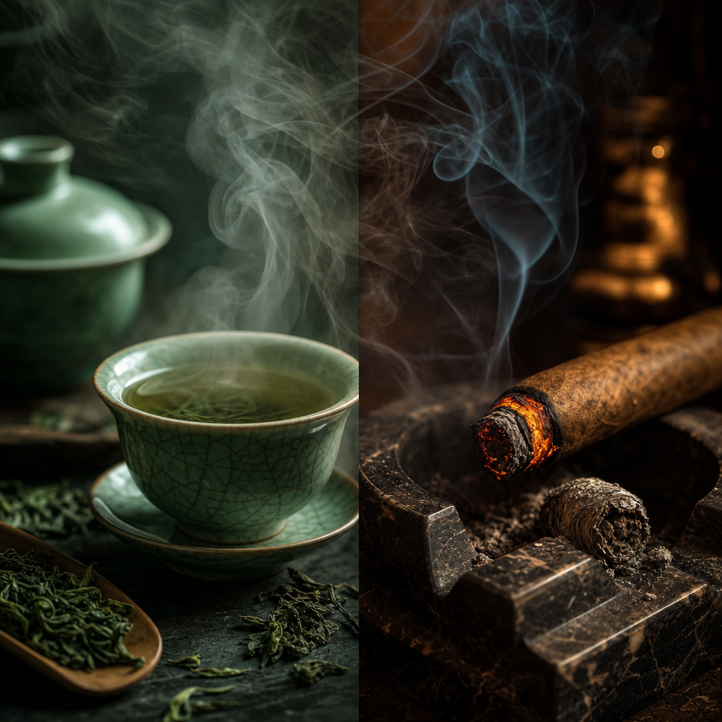 雪茄與茶的完美配對藝術：風味的深度探索