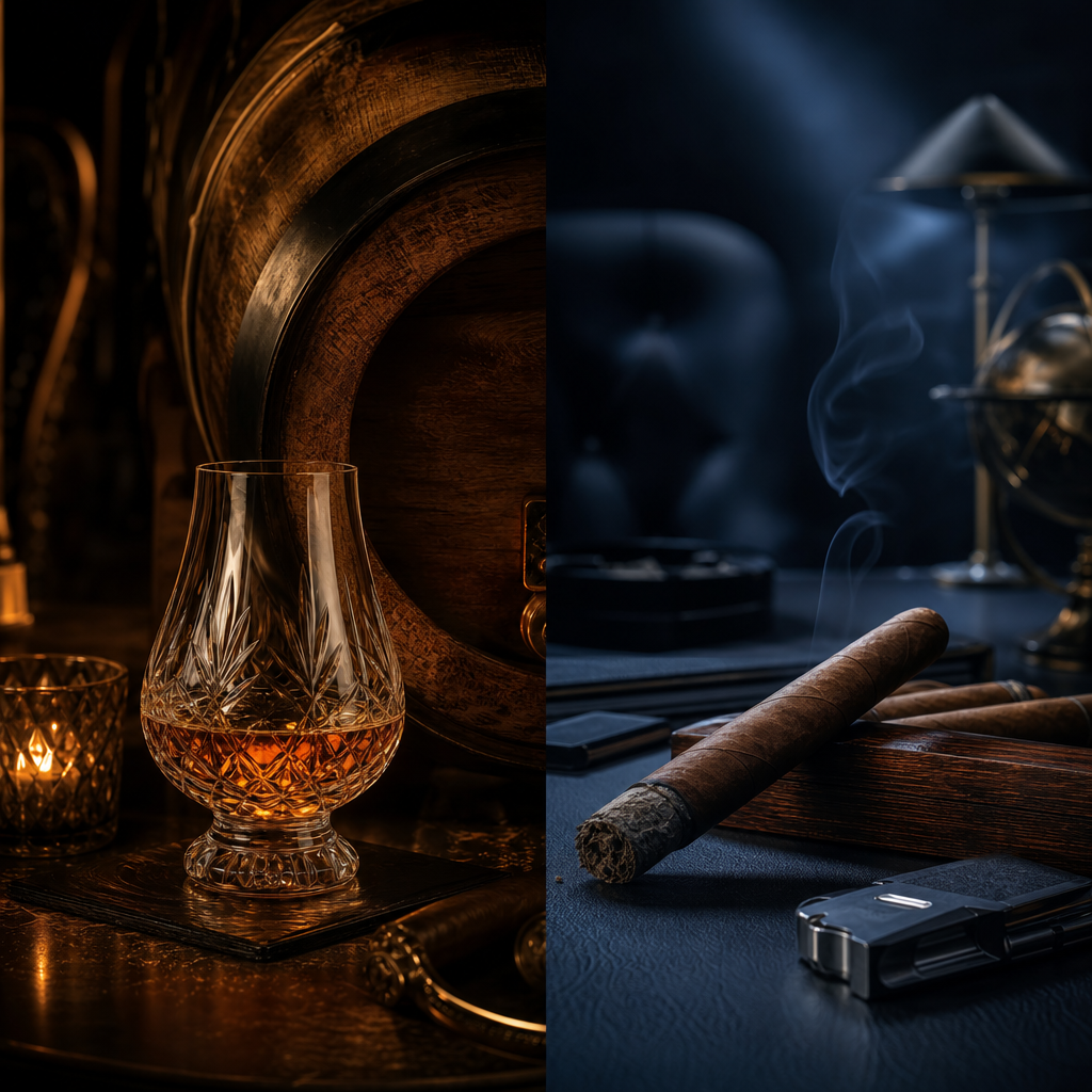 雪茄 × 25+ 年單一桶 Single Malt 蘇格蘭威士忌配對深度：六大產區風味哲學、桶陳化學、與業界廣泛討論的紳士書房儀式