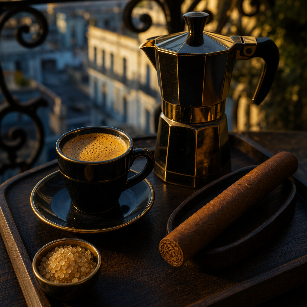 古巴咖啡 Cafecito 文化：蔗糖打發 espuma 的哈瓦那早晨，搭配 Cohiba Siglo II 的原鄉組合