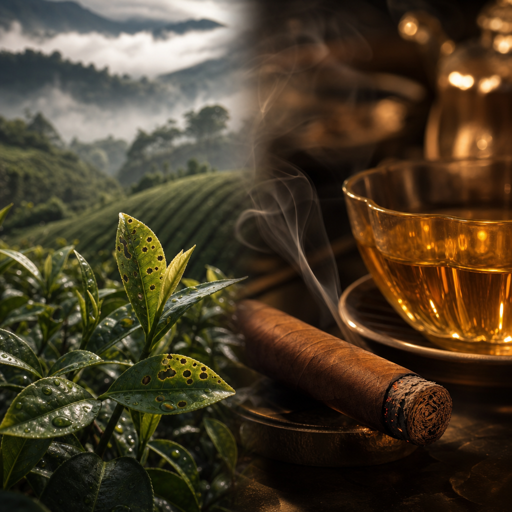 東方美人茶著涎蜜香：小綠葉蟬與白毫烏龍的傳奇，搭配 H. Upmann Magnum 46 的蜂蜜共鳴