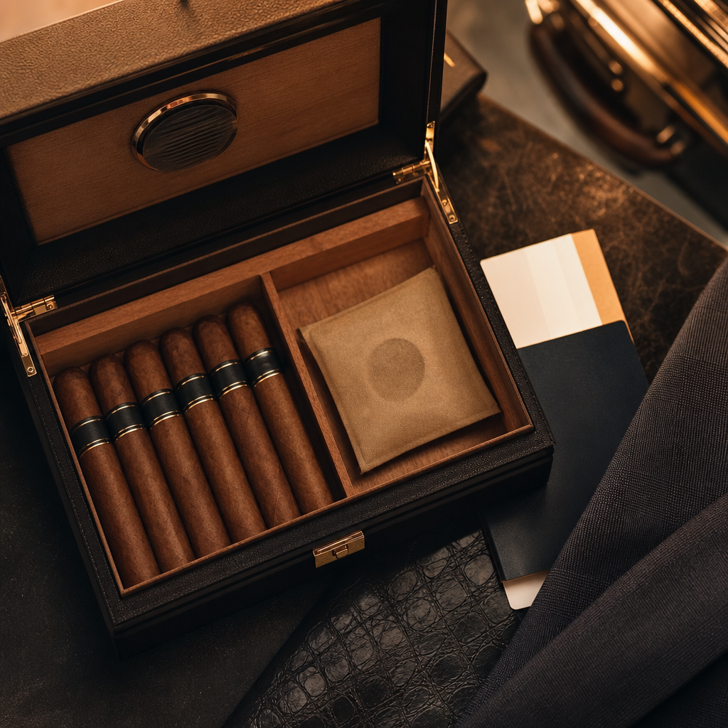 旅行 humidor 完整指南：商務出差紳士配件、各國海關深度、與業界廣泛流傳的當代紳士俱樂部會員實務