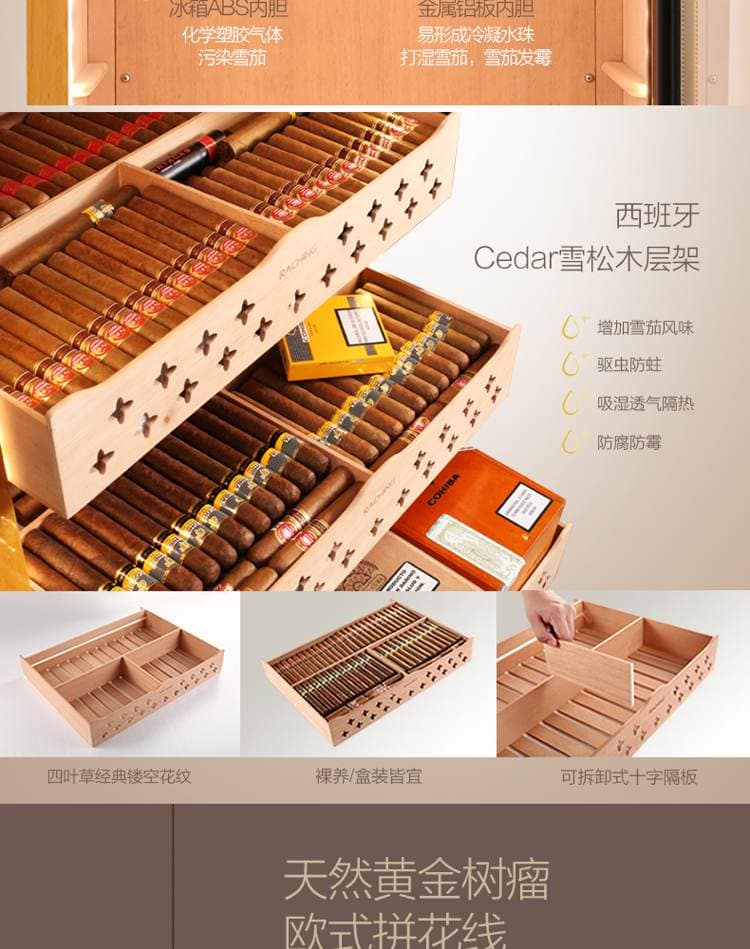 Raching 美晶 MON2800A 智慧水平線恆溫恆濕雪茄櫃｜約1200-1500支｜Capadura 保濕櫃 · 恆溫箱｜W Cigar Shop 雪茄配件 商品詳情 28