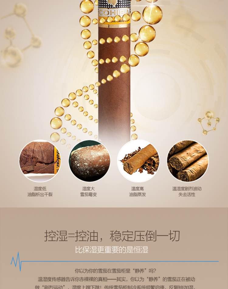 Raching 美晶 MON3800A 智慧水平線恆溫恆濕雪茄櫃｜約1500-1800支｜Capadura 保濕櫃 · 恆溫箱｜W Cigar Shop 雪茄配件 商品詳情 3