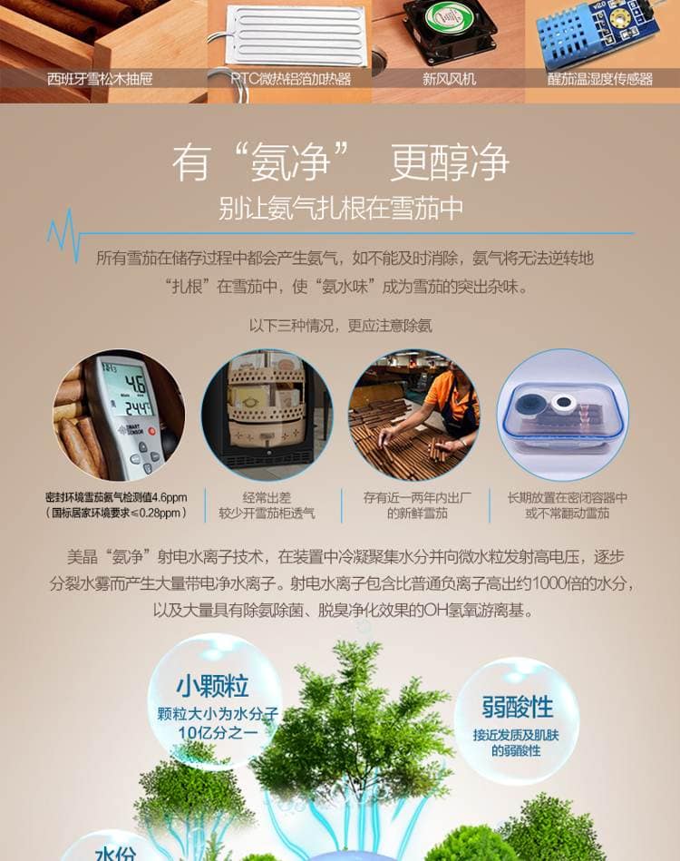 Raching 美晶 MON3800B 智慧水平線雙溫雙濕雪茄櫃｜約1500-1800支｜Capadura 保濕櫃 · 恆溫箱｜W Cigar Shop 雪茄配件 商品詳情 27