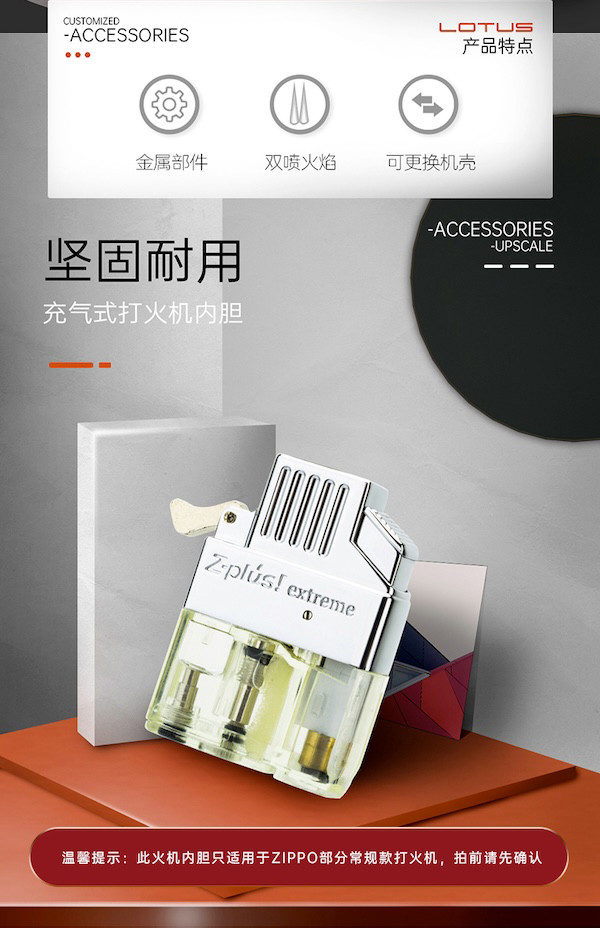 LOTUS 蓮花 ZIPPO 打火機專用內膽 打火機 · 點火｜W Cigar Shop 雪茄配件 商品詳情 7