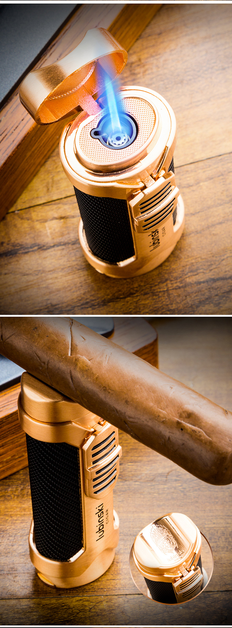 Lubinski 魯賓斯基 多功能單直衝打火機 打火機 · 點火|W Cigar Shop 雪茄配件 商品詳情 2