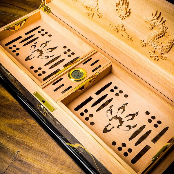 Lubinski 魯賓斯基 龍行天下限量版雪茄保濕盒 保濕櫃 · 恆溫箱｜W Cigar Shop 雪茄配件 商品詳情 4