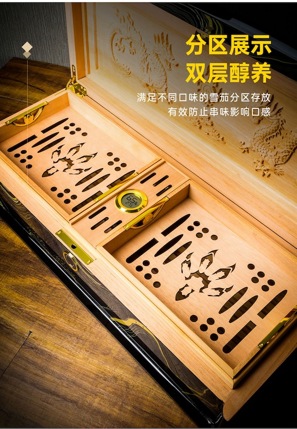 Lubinski 魯賓斯基 龍行天下限量版雪茄保濕盒 保濕櫃 · 恆溫箱｜W Cigar Shop 雪茄配件 商品詳情 11