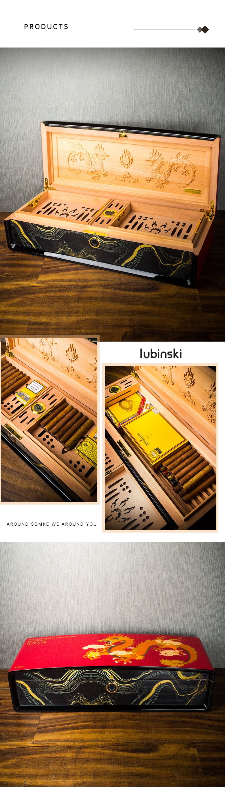 Lubinski 魯賓斯基 龍行天下限量版雪茄保濕盒 保濕櫃 · 恆溫箱|W Cigar Shop 雪茄配件 商品詳情 7