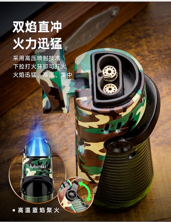 Lubinski 魯賓斯基 直衝打火機剪刀套裝 雪茄剪|W Cigar Shop 雪茄配件 商品詳情 9