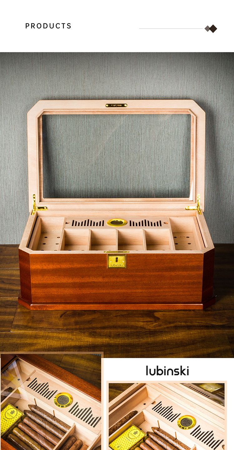 Lubinski 魯賓斯基 實木醇化養醒茄保濕盒 保濕櫃 · 恆溫箱|W Cigar Shop 雪茄配件 商品詳情 7