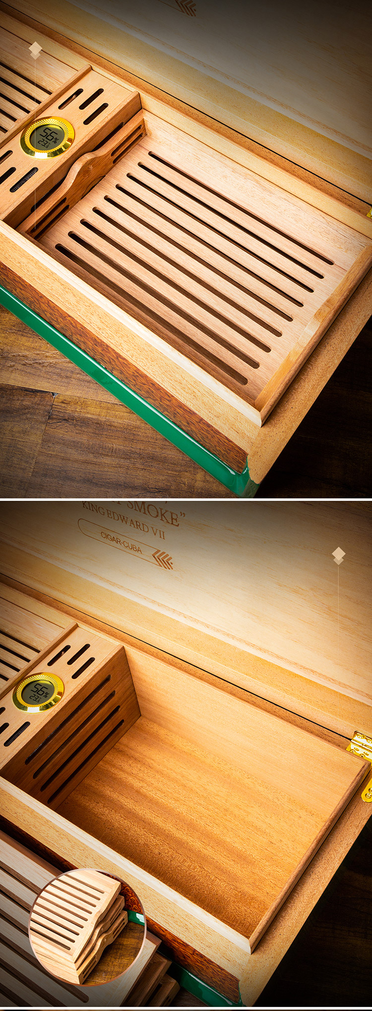Lubinski 魯賓斯基 雪松木層架保濕盒 保濕櫃 · 恆溫箱|W Cigar Shop 雪茄配件 商品詳情 3