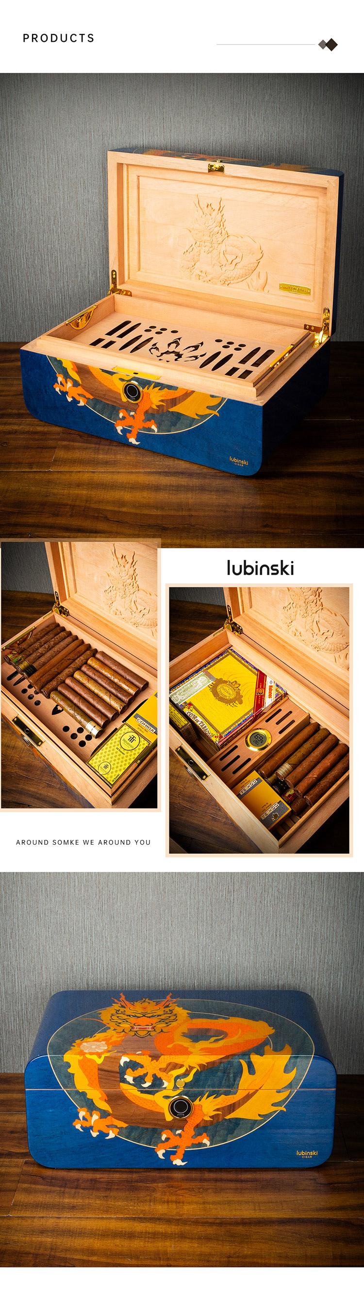 Lubinski 魯賓斯基 西班牙雪松木雪茄保濕盒 保濕櫃 · 恆溫箱|W Cigar Shop 雪茄配件 商品詳情 7