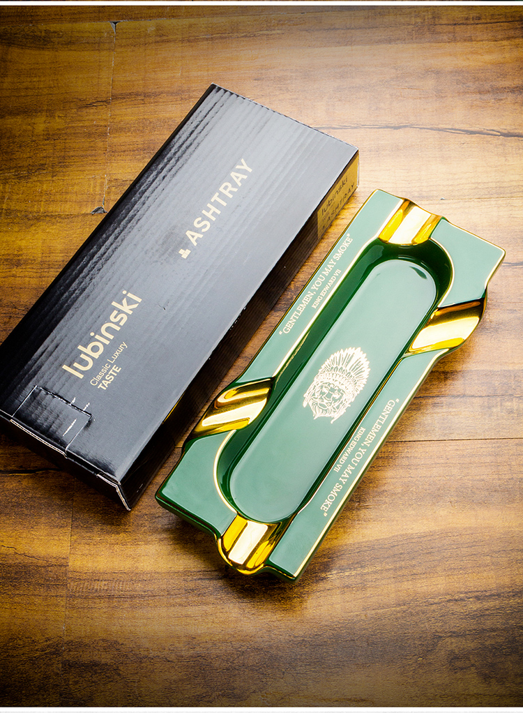 Lubinski 魯賓斯基 4槽陶瓷雪茄菸灰缸 菸灰缸｜W Cigar Shop 雪茄配件 商品詳情 3