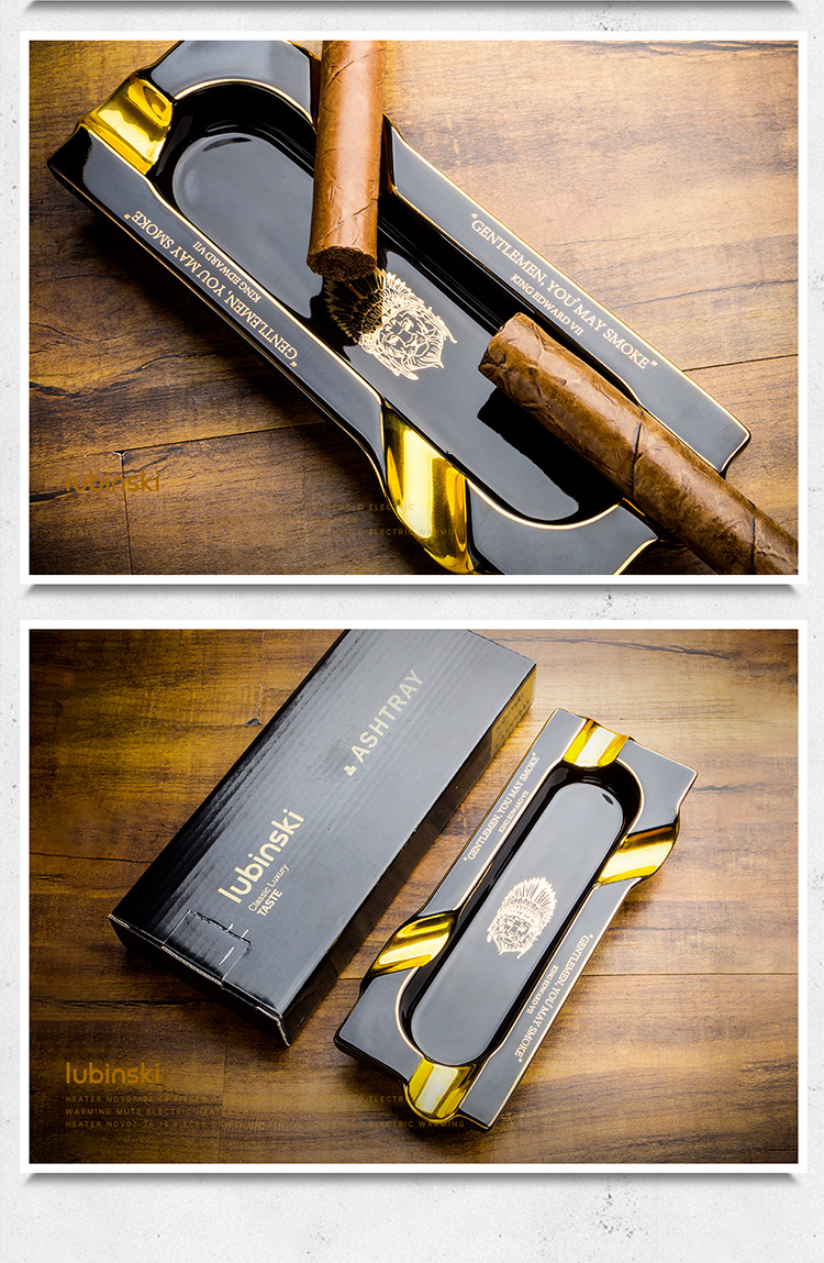 Lubinski 魯賓斯基 4槽陶瓷雪茄菸灰缸 菸灰缸｜W Cigar Shop 雪茄配件 商品詳情 6
