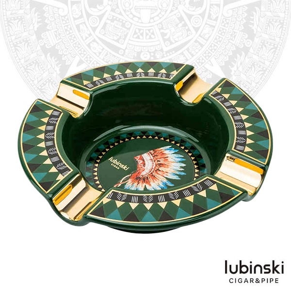Lubinski 魯賓斯基 陶瓷四槽雪茄菸灰缸