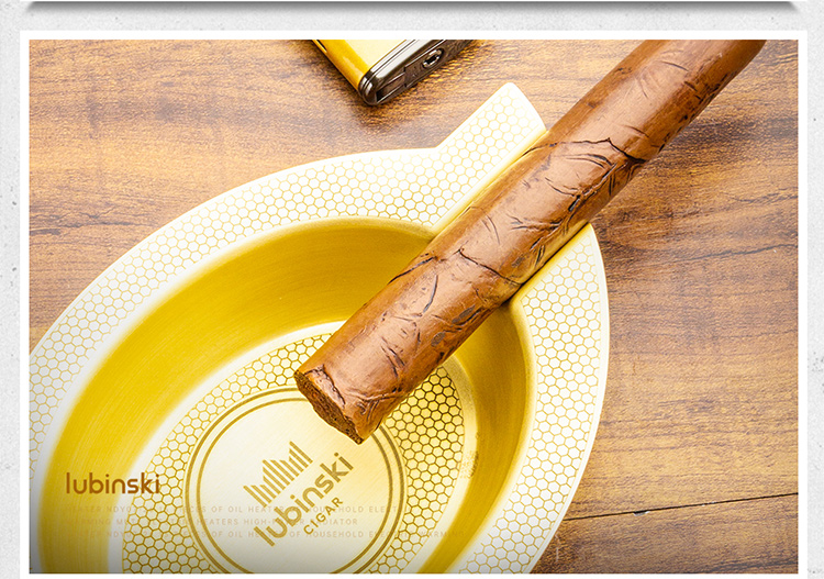 Lubinski 魯賓斯基 復古黃銅雙槽菸灰缸禮盒 菸灰缸|W Cigar Shop 雪茄配件 商品詳情 14
