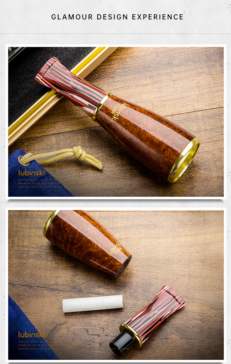Lubinski 魯賓斯基 石楠木亞克力雪茄煙嘴禮盒裝 配件禮盒|W Cigar Shop 雪茄配件 商品詳情 5