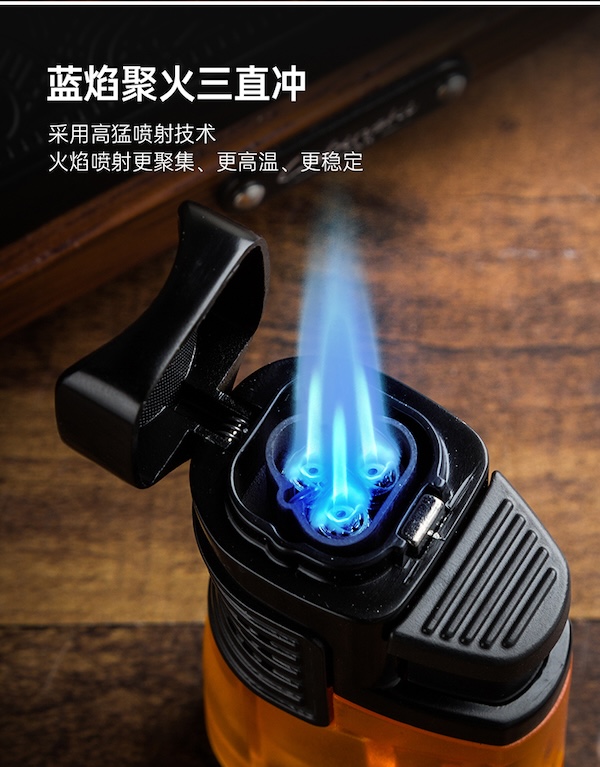 Lubinski 魯賓斯基 多功能藍焰三直衝打火機 打火機 · 點火｜W Cigar Shop 雪茄配件 商品詳情 8