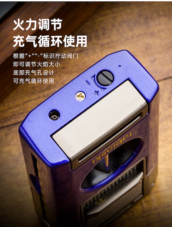 Lubinski 魯賓斯基 帶V剪多功能雪茄打火機 雪茄剪｜W Cigar Shop 雪茄配件 商品詳情 12