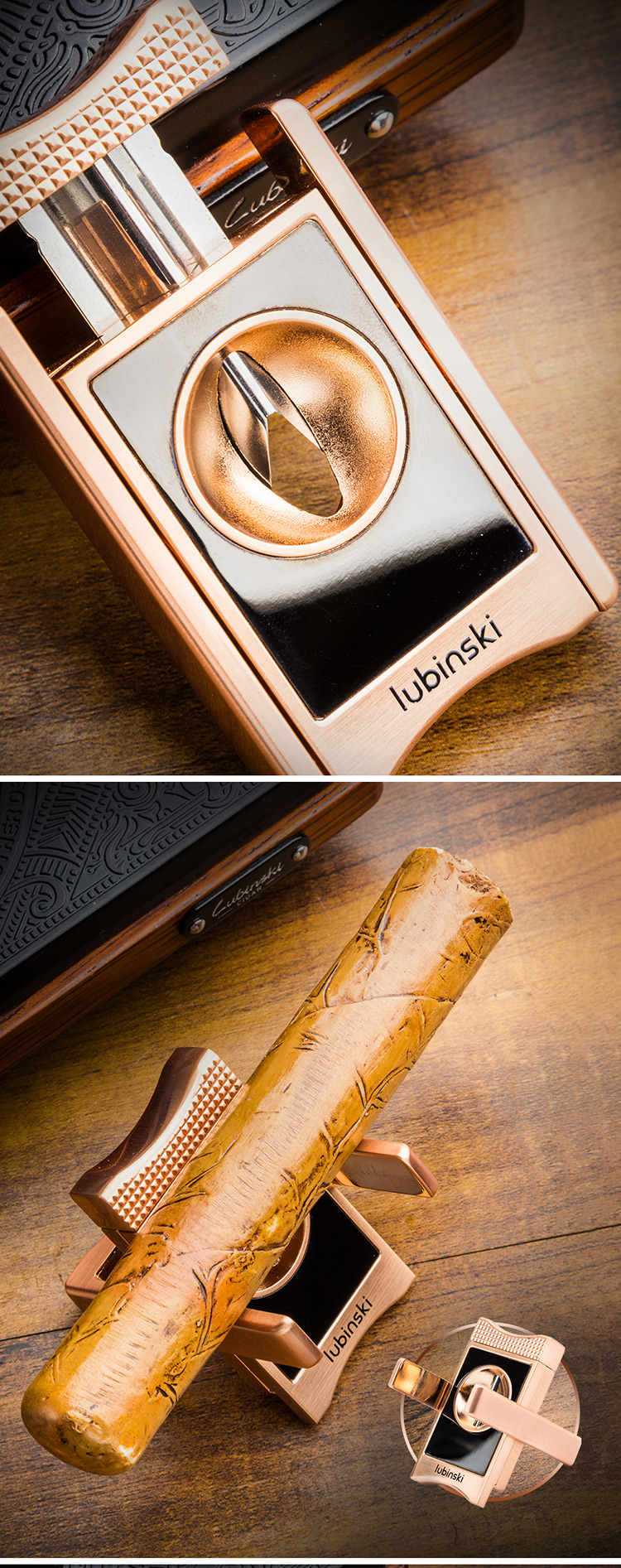 Lubinski 魯賓斯基 鋅合金多功能V型雪茄剪刀禮品盒裝 雪茄剪|W Cigar Shop 雪茄配件 商品詳情 2
