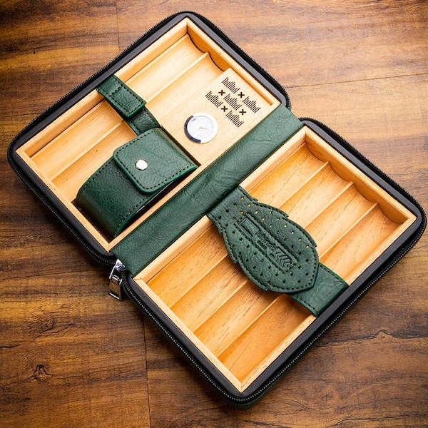 Lubinski 魯賓斯基 真皮雪松木雪茄保濕盒 保濕櫃 · 恆溫箱|W Cigar Shop 雪茄配件 商品詳情 2