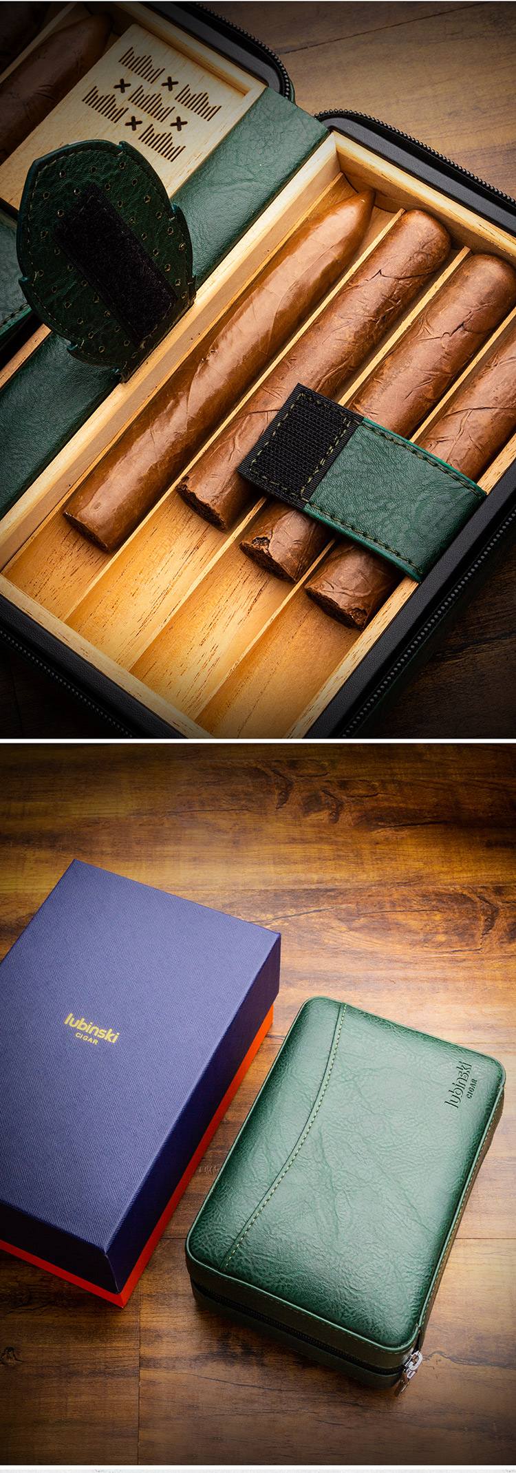 Lubinski 魯賓斯基 真皮雪松木雪茄保濕盒 保濕櫃 · 恆溫箱｜W Cigar Shop 雪茄配件 商品詳情 4