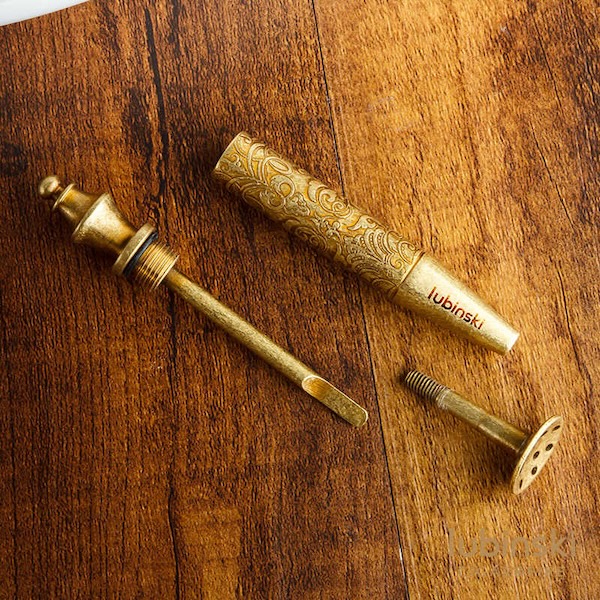 Lubinski 魯賓斯基 純銅雕花煙鬥壓棒 雪茄剪｜W Cigar Shop 雪茄配件 商品詳情 2