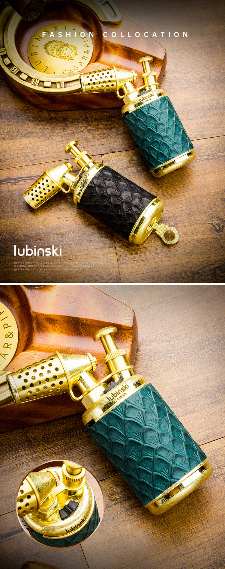 Lubinski 魯賓斯基 復古藍焰雪茄打火機 打火機 · 點火|W Cigar Shop 雪茄配件 商品詳情 1