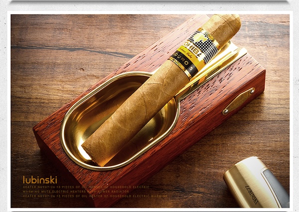 Lubinski 魯賓斯基 雞翅木實木雪茄菸灰缸 菸灰缸｜W Cigar Shop 雪茄配件 商品詳情 14
