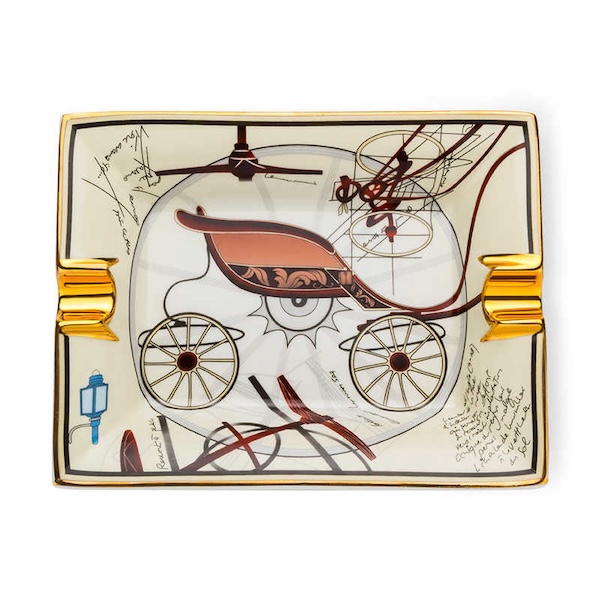 Lubinski 魯賓斯基 陶骨瓷方形台式兩槽菸灰缸 菸灰缸｜W Cigar Shop 雪茄配件 商品詳情 5