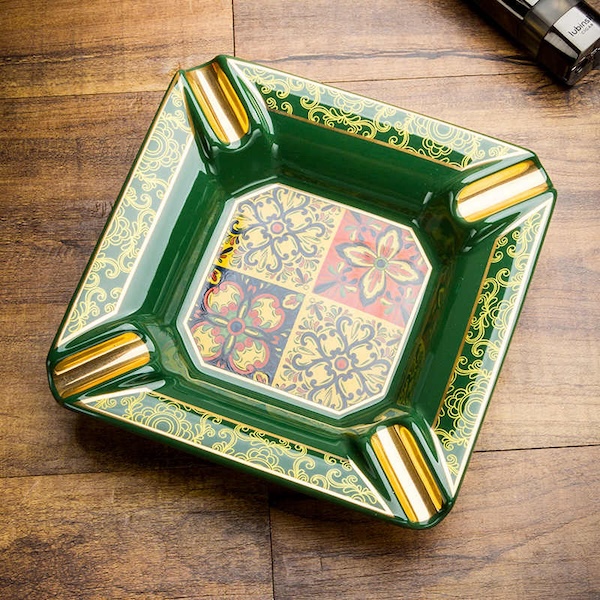 Lubinski 魯賓斯基 高檔時尚陶瓷四槽雪茄菸灰缸 菸灰缸|W Cigar Shop 雪茄配件 商品詳情 2