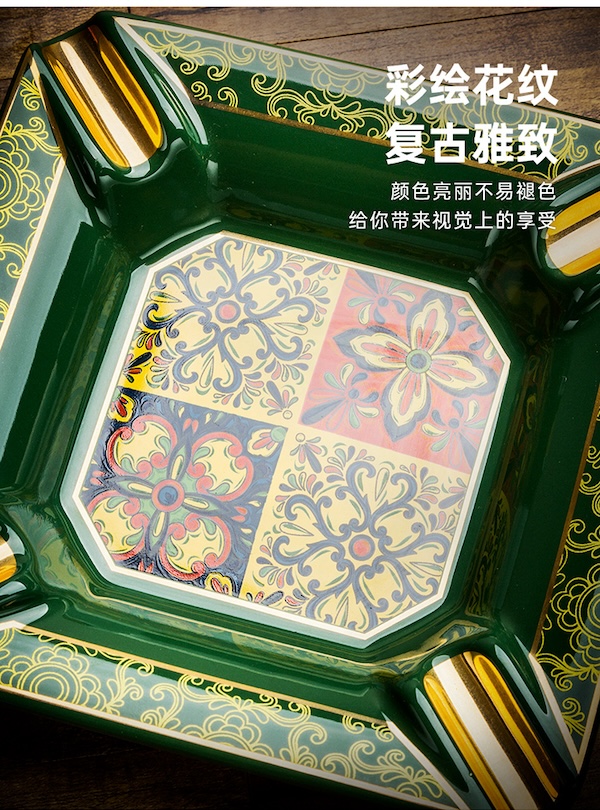 Lubinski 魯賓斯基 高檔時尚陶瓷四槽雪茄菸灰缸 菸灰缸|W Cigar Shop 雪茄配件 商品詳情 9