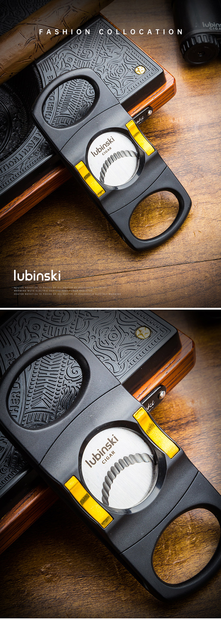 Lubinski 魯賓斯基 個性霸氣鋸齒雪茄剪刀雪茄托 雪茄剪|W Cigar Shop 雪茄配件 商品詳情 1