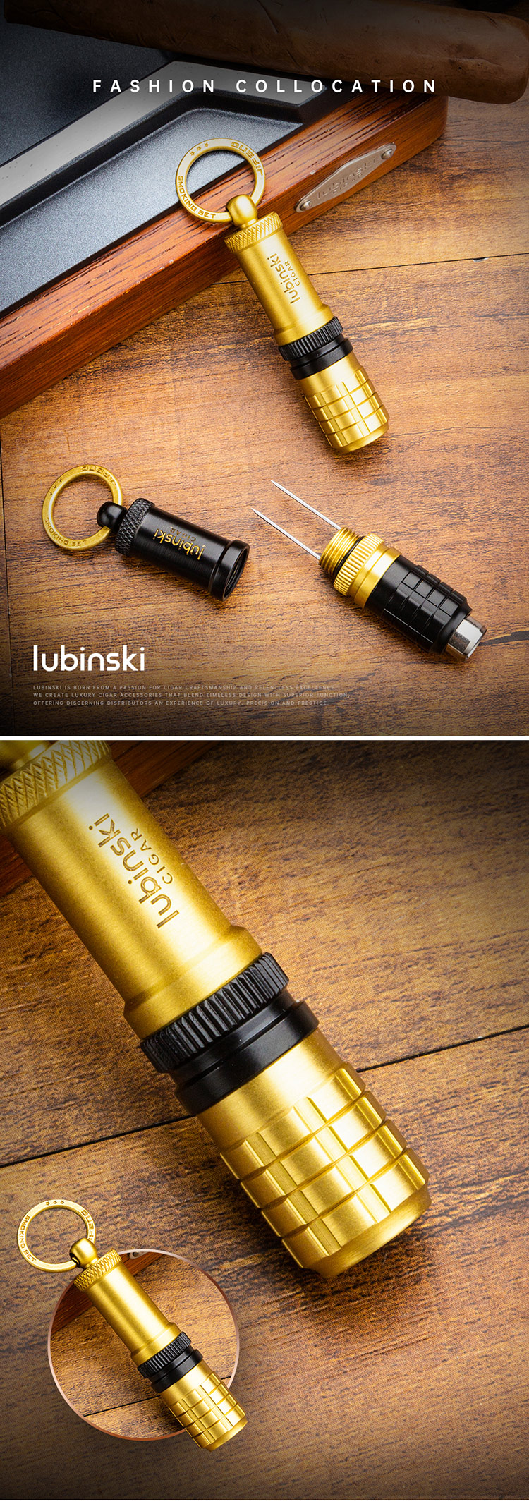 Lubinski 魯賓斯基 二合一雪茄打孔器 雪茄開孔器|W Cigar Shop 雪茄配件 商品詳情 1