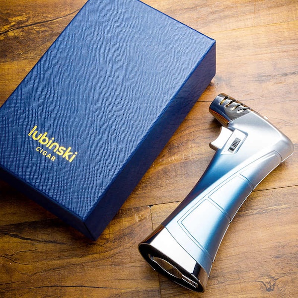 Lubinski 魯賓斯基 藍焰單直衝雪茄打火機 打火機 · 點火|W Cigar Shop 雪茄配件 商品詳情 4