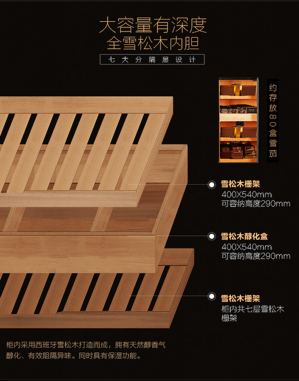 Lubinski 魯賓斯基 高檔實木雪茄櫃 保濕櫃 · 恆溫箱|W Cigar Shop 雪茄配件 商品詳情 11