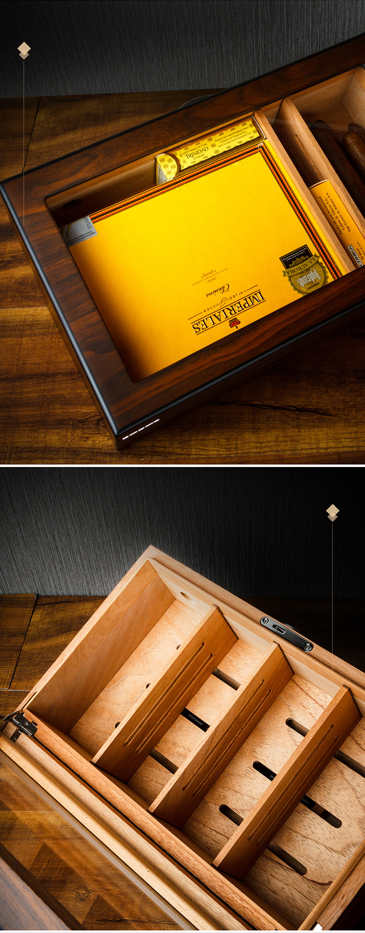 Lubinski 魯賓斯基 透視鋼琴漆 雪茄保濕箱 保濕櫃 · 恆溫箱｜W Cigar Shop 雪茄配件 商品詳情 2