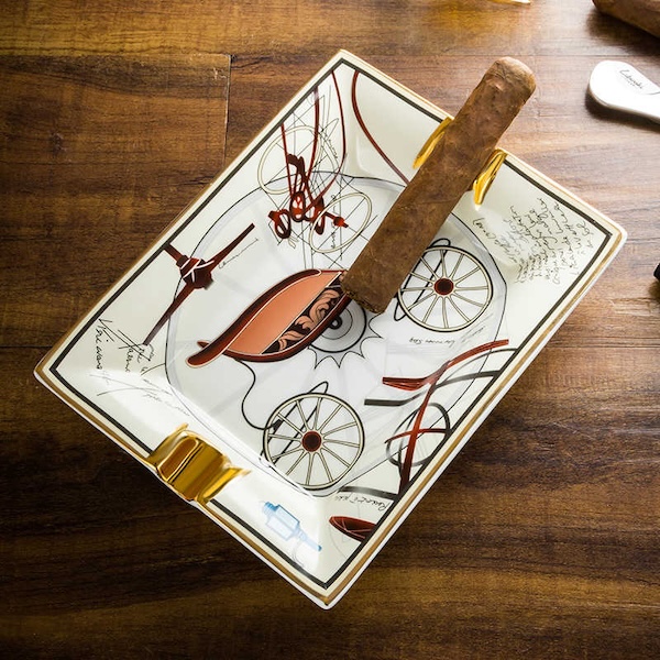 Lubinski 魯賓斯基 創意陶瓷彩繪雪茄菸灰缸 菸灰缸｜W Cigar Shop 雪茄配件 商品詳情 2