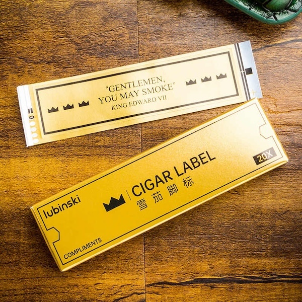 Lubinski 魯賓斯基 自黏防曝裂 雪茄腳標 保養 · 濕度|W Cigar Shop 雪茄配件 商品詳情 3