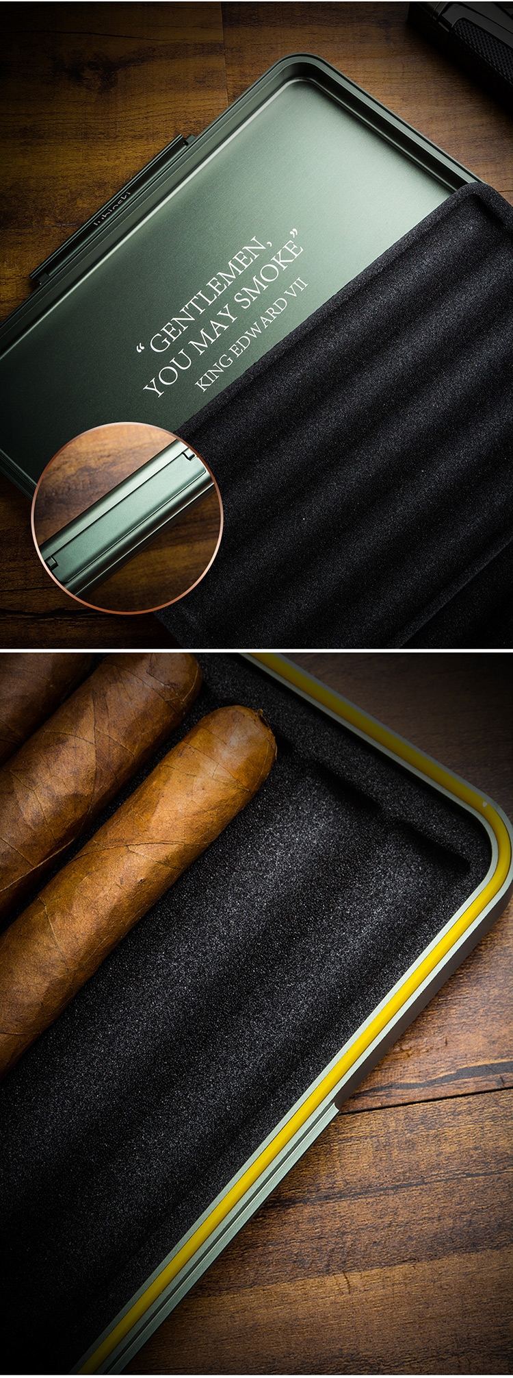Lubinski 魯賓斯基 鋁鎂合金雪茄便攜盒 保養 · 濕度｜W Cigar Shop 雪茄配件 商品詳情 3