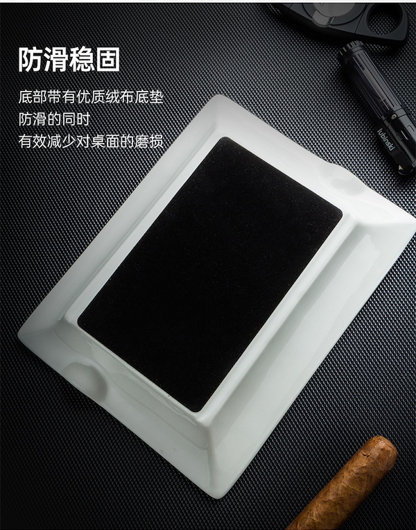 Lubinski 魯賓斯基 雙槽錯位陶瓷雪茄菸灰缸 菸灰缸|W Cigar Shop 雪茄配件 商品詳情 10