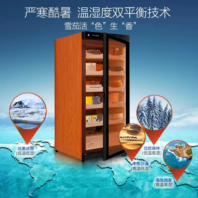Raching 美晶 C230A 壓縮機恆溫恆濕雪松木雪茄櫃 保濕櫃 · 恆溫箱|W Cigar Shop 雪茄配件 商品詳情 4