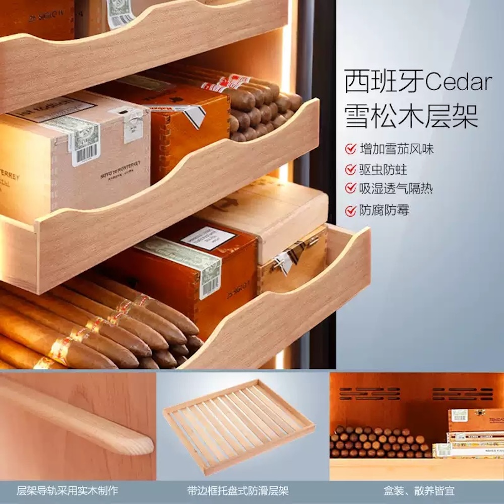 Raching 美晶 C330A 恆溫恆濕雪松實木櫃 保濕櫃 · 恆溫箱|W Cigar Shop 雪茄配件 商品詳情 4