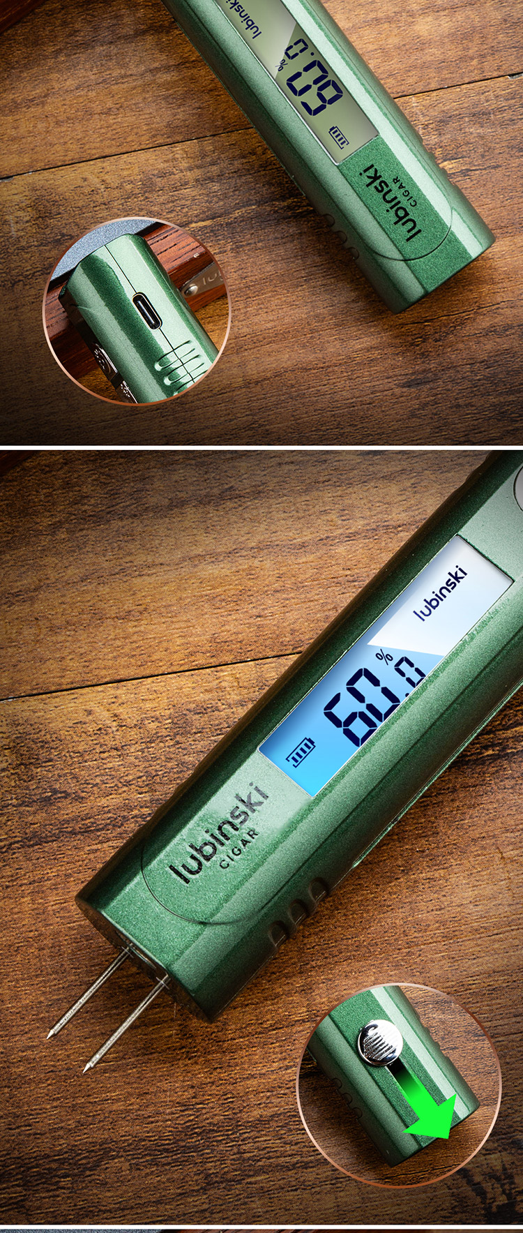 Lubinski 魯賓斯基 多功能雪茄測濕器 保養 · 濕度|W Cigar Shop 雪茄配件 商品詳情 2