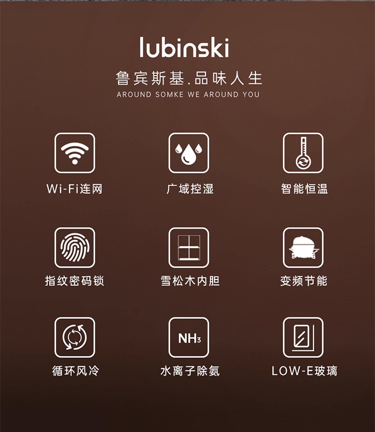 Lubinski 魯賓斯基 雪茄櫃 恆溫恆濕 指紋鎖 保濕櫃 · 恆溫箱|W Cigar Shop 雪茄配件 商品詳情 3