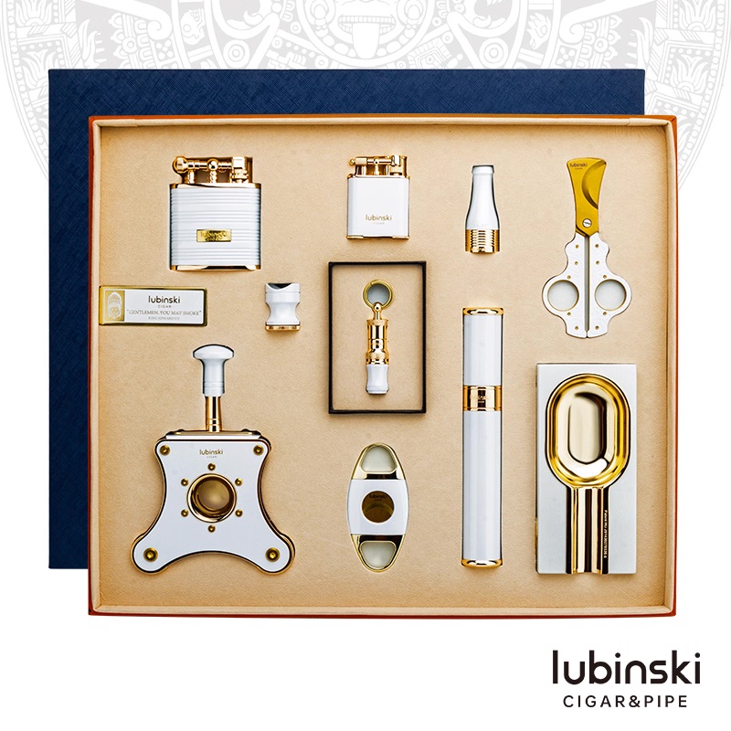 Lubinski 魯賓斯基 雪茄工具十件組禮盒裝 雪茄剪｜W Cigar Shop 雪茄配件 商品詳情 1